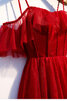 Vestido de Noche de Corte-A de Emocionante de Escote Corazón de Cordón - 3