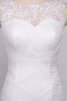 Tüll normale Taille Organza Meerjungfrau Brautkleid mit gekappten Ärmeln mit Bordüre - 4