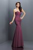Chiffon Plissiertes Bodenlanges Brautjungfernkleid mit Herz-Ausschnitt mit Empire Taille - 5