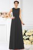 Boot-Ausschnitt Chiffon Reißverschluss Prinzessin Bodenlanges Brautjungfernkleid - 15