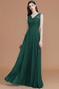 A Linie Prinzessin Normale Taille Ärmelloses Bodenlanges Brautjungfernkleid - 15