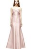 Robe demoiselle d'honneur long facile a-ligne de col en cœur - 2