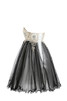 Prinzessin romantisches mehrschichtiges konservatives Netzstoff stilvolles Cocktailkleid - 8