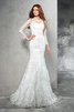 Normale Taille Sweep train Reißverschluss Extravagantes Sittsames Brautkleid - 4
