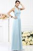 A-Line Prinzessin Drapiertes Chiffon Ärmelloses Brautjungfernkleid - 17