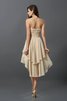 Prinzessin Ärmelloses Empire Taille Kurzes Rocklänge-asymmetrisches Brautjungfernkleid - 30