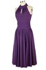 Vestido de Homecoming en Seda de Cremallera de Escote halter de Junoesque - 6