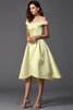 Robe demoiselle d'honneur naturel bref haut bas asymétrique de princesse - 10