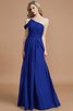 Vestido de Dama de Honor de Natural de Un sólo hombro de Hasta el suelo - 30