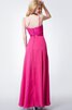 Robe demoiselle d'honneur moderne sexy ligne a ruché longueur au ras du sol - 3