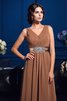 Chiffon Reißverschluss A Linie Plissiertes Prinzessin Brautmutterkleid - 6