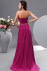 A linie Herz-Ausschnitt Chiffon Paillettenbesetztes Abendkleid mit Empire Taille - 6