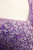 Ehrenvoll Normale Taille Festliches Ballkleid mit Bordüre aus Satin - 4