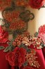 Tüll Duchesse-Linie Spitze Ärmelloses Perlenbesetztes langes Quinceanera Kleid - 4