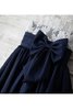 Abito da Cerimonia Bambini Naturale in Chiffon Conotta Largo Bretelle A Terra - 3