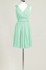 Robe demoiselle d'honneur bref v encolure avec sans manches ligne a - 19