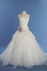 Romántico Vestido de Novia de Escote Corazón de Cola Corte de Sin mangas - 1
