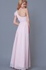 Robe demoiselle d'honneur plissé d'épaule asymétrique de lotus ruché avec chiffon - 3