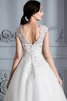 Duchesse-Linie Schaufel-Ausschnitt Seeküste Tüll Wadenlanges Brautkleid - 8