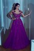 A Linie Faszinierend Prinzessin Ballkleid mit Natürlicher Taille mit Applikation - 1