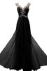 Robe de bal distinguee classique v encolure fermeutre eclair en chiffon - 1