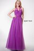 Vestido de Dama de Honor de Corte-A en Tul de Fajas de Sin mangas de Escote Corazón - 2