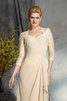 Vestido de Madrina de Corte princesa en Gasa de Encaje Adorno de Largo con Chaqueta - 6