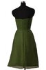 Robe demoiselle d'honneur naturel avec gradins fermeutre eclair a-ligne avec chiffon - 3