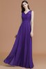 A Linie Prinzessin Normale Taille Ärmelloses Bodenlanges Brautjungfernkleid - 30