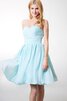 Robe demoiselle d'honneur facile plissage manche nulle avec zip avec gradins - 3