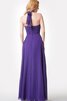 Robe demoiselle d'honneur romantique facile de lotus a-ligne de dos nu - 3