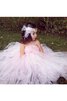Abito da Cerimonia Bambini Conotta con Fiocco con Piega Ball Gown Senza Maniche A Terra - 1