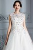 Duchesse-Linie Schaufel-Ausschnitt Seeküste Tüll Wadenlanges Brautkleid - 7