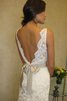 Robe de mariée romantique encolure ronde de col bateau ceinture de traîne moyenne - 4