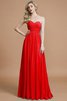 Herz-Ausschnitt Chiffon Ärmelloses Normale Taille Brautjungfernkleid mit hoher Tailler - 28