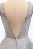 Romántico Vestido de Fiesta de Hasta el suelo de Espumoso de Escote en V - 5
