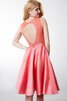 Robe demoiselle d'honneur plissage delicat de col bateau manche nulle ligne a - 5