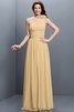 Vestido de Dama de Honor de Largo de Imperio Cintura de Un sólo hombro de Plisado - 12