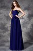 Vestido de Dama de Honor de Corte princesa de Volante de Escote Corazón de Largo - 25