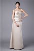Ärmelloses Natürliche Taile Bodenlanges Brautmutterkleid mit Reißverschluss mit Perlen - 3