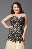 Ärmelloses XXL Mini Ballkleid mit Applikation mit Reißverschluss - 5
