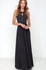 Vestido de Dama de Honor de Encaje Adorno de Sin mangas de Espalda con ojo de cerradura - 10