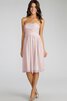 Robe demoiselle d'honneur courte ruché croisade de bustier en chiffon - 18