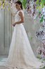 Robe de mariée plissé distinguee elevé avec nœud avec ruban - 2