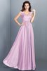 Robe demoiselle d'honneur longue naturel manche nulle jusqu'au sol de princesse - 21