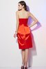 Plissiertes Ärmelloses Enges Natürliche Taile Reißverschluss Cocktailkleid - 2