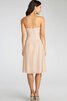 Robe demoiselle d'honneur courte ruché croisade de bustier en chiffon - 4