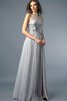 Robe de bal plissage naturel avec sans manches en tulle ligne a - 1