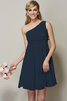Normale Taille Prinzessin Ein Schulterfreies Knielanges Kurzes Brautjungfernkleid - 15