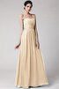 Robe demoiselle d'honneur plissage longue au drapée fermeutre eclair de fourreau - 5